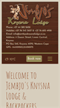 Mobile Screenshot of jembjosknysnalodge.co.za